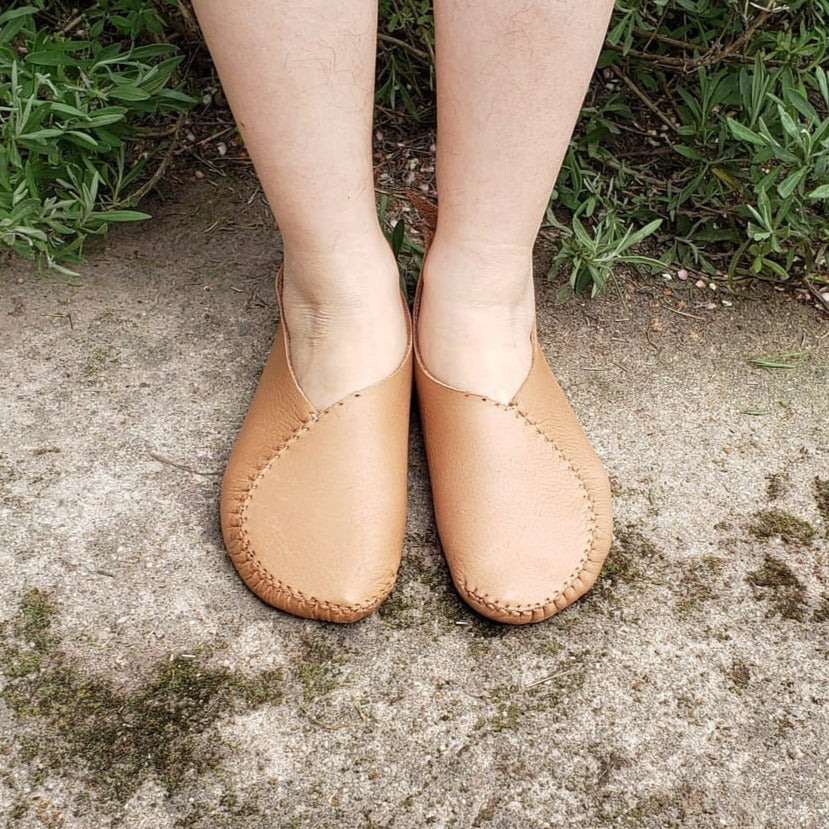 Earthing Moccasins, Custom-Made Leather Barefoot Shoes#N ...