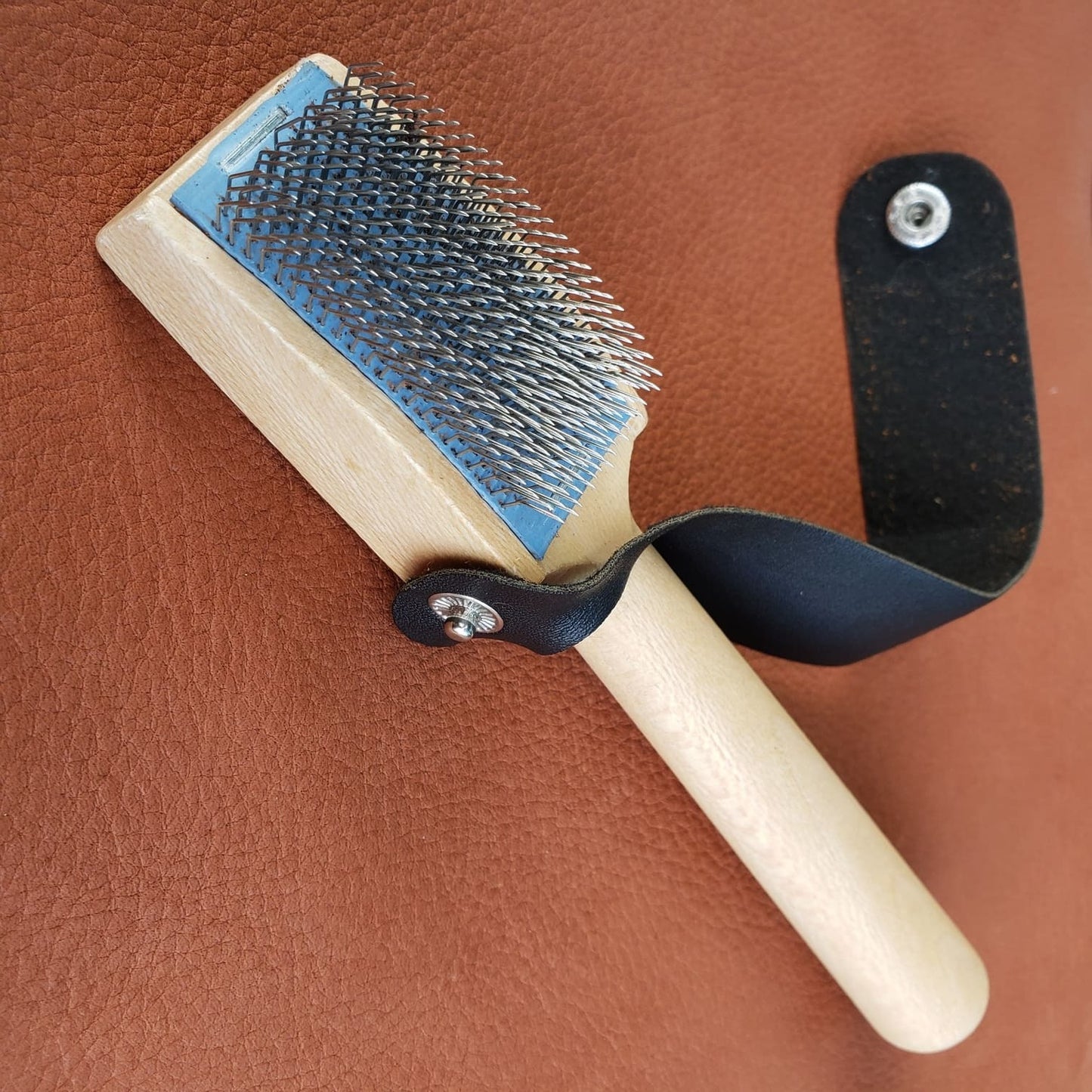 Metal Brush for Moccasins & Leather